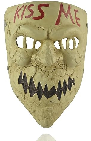 Kiss Me Maske Dämon Latex Maske Horror Kopfbedeckung für Halloween Karneval Kostüm Party Requisiten