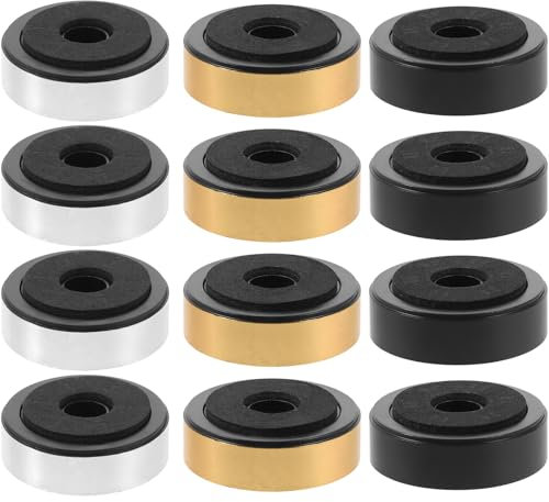 BRIGHTFUFU 12 Stück Audio Maschine Matte Subwoofer Isolierung Füße Lautsprecher Isolierung Verstärker EVA Kabinett Beine Stoßdämpfer
