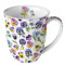 Ambiente Kaffeetasse Henkelbecher Teetasse Mug 0,4 l Fine Bone China Porzellan Stiefmütterchen Garten Frühling Sommer Serie pansies all over