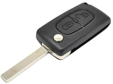 TUHBCX Cover Guscio Scocca Chiave Custodia A Conchiglia con Chiave A Distanza per Chiave Auto CE0523 CE0536 A 2 Pulsanti per Citroen C2 C3 C4 C5 C6 C8 Cover Guscio Chiave(09)