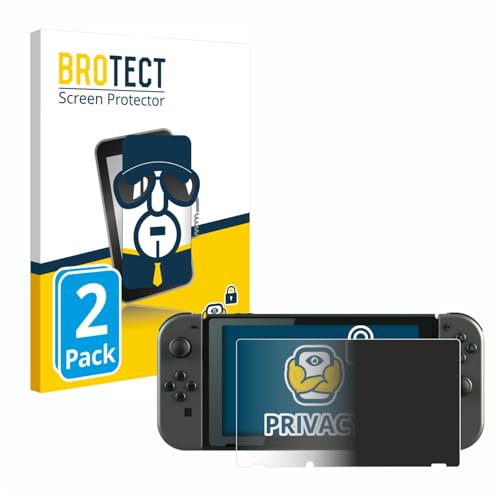 BROTECT (2 Unidades Protector Pantalla Privacidad para Nintendo Switch [Anti-Espía, Película Protección, Privacy]