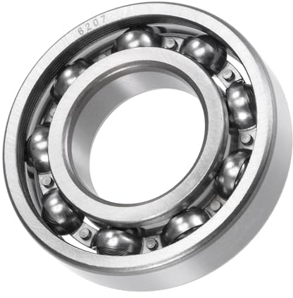METALLIXITY Tiefe Rillenkugellager 6207 35mm x 72mm x 17mm Chromstahl | 1 Stück, Offene Bauform Industrielager, Für Industriemikromotor