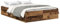 vidaXL Bettgestell ohne Matratze, Bett, Doppelbett, Schlafzimmerbett, Schlafzimmermöbel, Bettrahmen mit Lattenrost, Altholz-Optik 140x200cm Holzwerkstoff