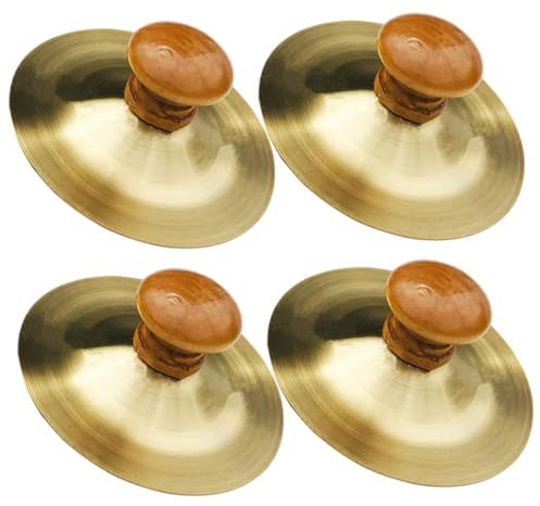 ifundom 4 Piezas Instrumento de percusión para Instrumentos para platillos con Efecto tintineo Dedo Instrumentos Musicales Infantiles Herramientas Juguete Juguetes wltoys Metal