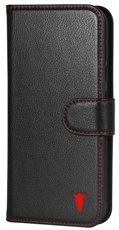TORRO Hülle kompatibel mit Google Pixel 9a 2025 6.3” – Premium Lederhülle mit Kartenfächern und Magnetverschluss (Schwarz)
