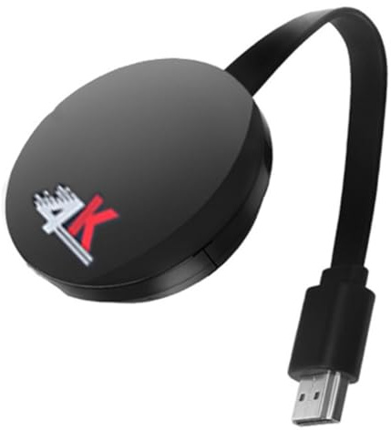 Harewtwy Wireless Display Receiver 4K -Compatible Wifi Display Adapter 5G+2.4G TV Sticks for Android Easy Install