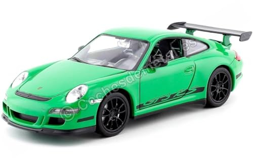 Welly Cars & Co Company 327 774 7 Modèle Collector de la Voiture Porsche 997 GTR3 RS, Vert