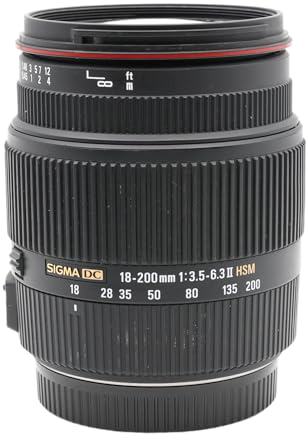 Sigma Obiettivo 18-200mm-F/3.5-6.3 -AF DC OS HSM II,Attacco CANON