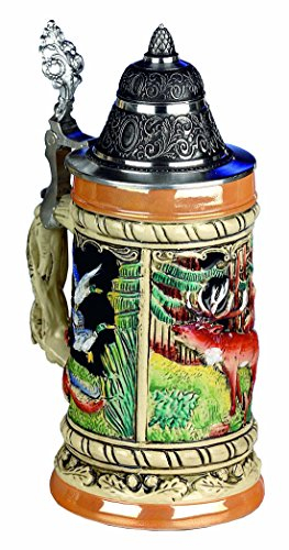 KING Bierkrug Relief-Seidel Jagd 0,5 Liter Bierseidel