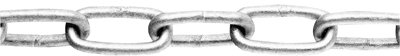 Absperrkette aus Stahl, verzinkt, DrahtDurchm. 8 m m, Teilung 52 mm, VE 10 m