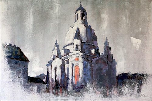 Kunst & Ambiente - Dresdner Frauenkirche - Future View 2015 - Acrylgemälde auf Leinwand - Martin Klein Wandbild - Gemälde - Bild Dresden - 80cm x 120cm