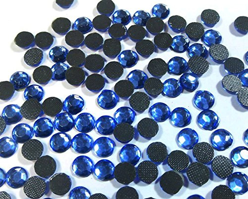 Perlin - 7200 piedras de estrás, color azul, 3 mm, calidad SS10 AAA, zafiro, termoadhesivas, termoadhesivas, 471