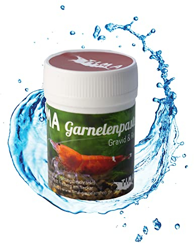 TIMA Garnelenshop® Garnelenfutter IGarnelenpaste I RedI Futter für Garnelen I Gravid Serie I Made in Germany I Booster I Eifleckbildung I Top Mineralien und Proteine I Premium Nährstoffe I 35g