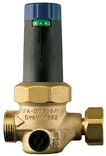 AEG Druckminderventil DMV/ZH 1, Ergänzung zur Sicherheitsgruppe ZH 1 für geschlossene Elektro-/Kombistandspeicher bis 1000 l, 3/4 Zoll, Messing, 74371