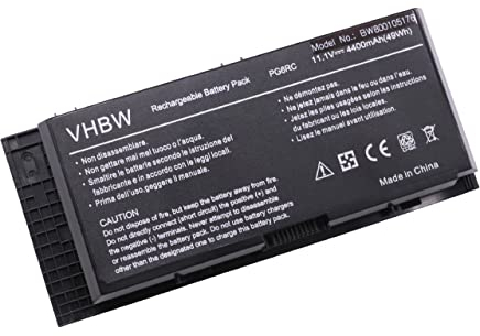 vhbw 1x Akku kompatibel mit Dell Precision M6600, M6800, M4600, M6700, M4700, M4800 Notebook (4400 mAh, 11,1 V, Li-Ion)
