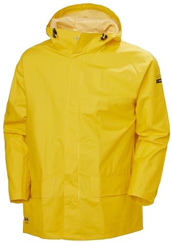 Helly Hansen Workwear Men's Mandal Waterproof Jacket, Dark Yellow, 4XL