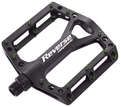 Reverse Black ONE Flat Fahrrad Pedal schwarz/dunkel grün