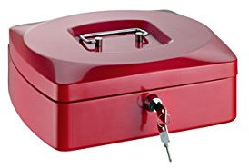 ALCO-Albert 8420-12 Geldkassette, 255 x 200 x 90 mm, rot