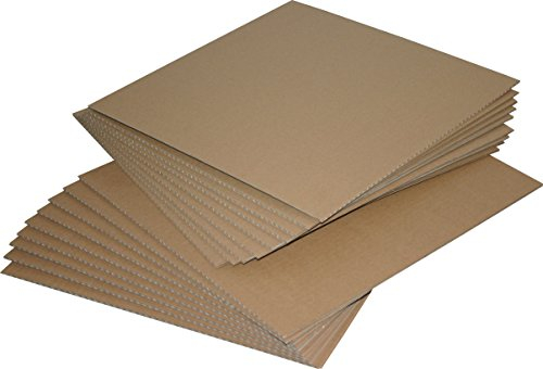 200 Stück LP Versandfüllplatten 315x315 mm Kartonzuschnitte Wellpappenzuschnitte