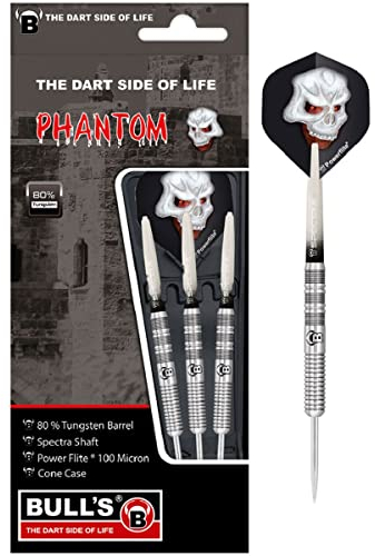 Bull's Phantom PT1 Steel Dart, 80% Tungsten, 21g