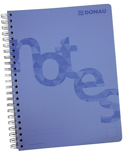 Donau 7525201-10 Collegeblock PP Cover, A4, kariert blau