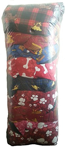 ComfortStyle Pack of 1, 2, 5 or 10 ~ LARGE size Dog Bed Filled Pillows with ZIP (size 29 x 39) Complete DOG BEDS Cover + Pillows (PACK OF 10, Random Designs)