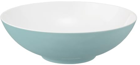Seltmann Weiden Life Fashion Schüssel Ø 30 cm | Hochwertiges Porzellan, 3700 ml, Spülmaschinenfest & Mikrowellengeeignet | Moderne Schale mit farbiger Außenseite | Green Chic