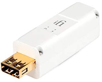 iFi iPurifier3 – USB 3.0 Störsignalfilter für Audio, Daten und Spannung mit Active Noise Cancellation (ANC) Buchse Typ-A, Weiß/für Audio-Anwendungen, HiFi, Home-Cinema, Computer