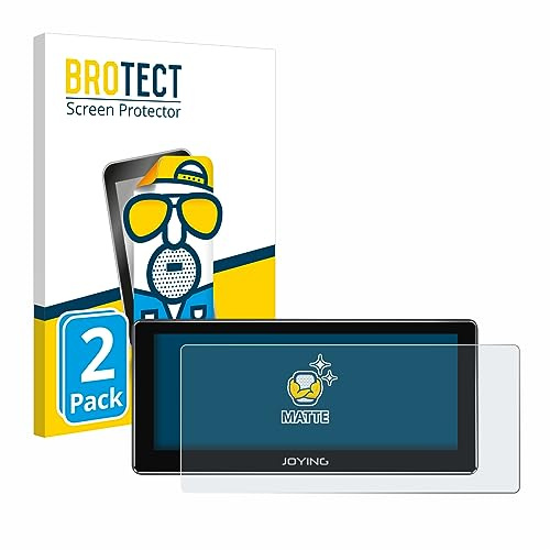 BROTECT Schutzfolie für Joying 4G Car Radio 8.8 | 2 Stück Entspiegelnder Displayschutz Made in Germany Matte Displayschutz-Folie Anti-Reflex Anti-Fingerprint Einfache Montage