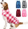 Kuoser Hunde Wintermantel, Kleine Hunde Hundemantel Warm, Hundejacke für Kleine Hunde, Hundemantel Wasserdicht, Outdoor Hundemantel mit Geschirr Loch, S