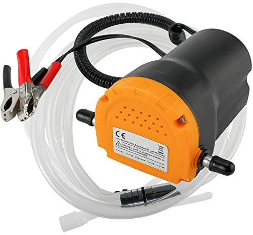 Amarine Made 12V 60W Oil Change Pump Extractor, Oil/Diesel Fluid Pump Extractor Scavenge Oil Change Pump Transfer Suction Transfer Pump with Tubes Truck Rv Boat ATV (60W)