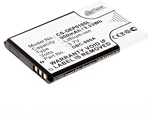cellePhone Batterie Li-ION Compatible avec Doro Primo 401 805-1350 1360 1361 1362 1380 2414 2415 2424 6520 6530 (Remplacement pour DBR-800A)
