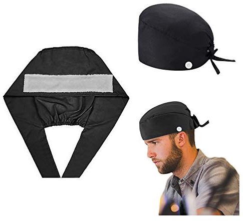 AIchenYW OP Haube Baumwolle Chirurgische Hut Verstellbar Kochmütze Kopfhauben Peeling Kappe für Arzt Krankenschwester Zahnarzt Chemo Bandana Medizinische Kopfbedeckung A02