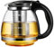 Yardwe Glass Teapot with Infuser, 1500ml Borosilicate Tea Pot with Strainer Glass Teapot for Loose Leaf Tea
