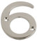 Chrome Door Numbers Screw On 3 Inch Number 6 Door Number Elegant and Bold Door Numerals Suitable for All Door Types Including Wooden uPVC and Composite.