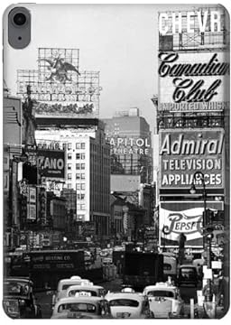 Old New York Vintage Tablet Funda Carcasa Case para iPad Air 11 (2025,2022,2020, 4th, 5th), iPad Pro 11 (2022, 6th)