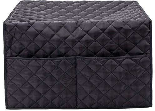 Duendhd - Tapa de horno inteligente para horno de convección para electrodomésticos de cocina, tamaño grande, cuadrada, para aparato de cocina, con bolsillos grandes, color negro