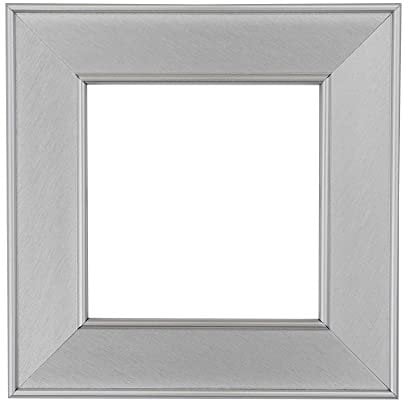 ElekTek Decorative Switch Surround Frame Cover Finger Plate Art Deco Silver Brushed
