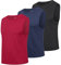 HUAKANG 3 Pack Tank Top Herren Ärmelloses Shirt Fitness Achselshirt Unterhemd Schnelltrocknendes Tanktop Gym Muskelshirt Sleeveless Funktionsshirt Sport Laufshirt für Männer(513-Black Navy Red-XL)