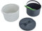 TOPINCN Set Cuociriso da 2 Litri, Cuociriso per Microonde Cuociriso Piccoli Elettrodomestici (Verde)