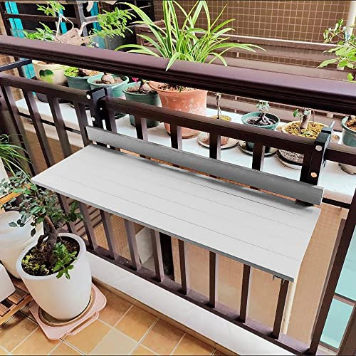 Hängetisch Balkon,Balkontisch Klappbar Hängetisch,Balkonhängetisch,Balkontisch Zum Einhängen,balkontisch,Balkon Klapptisch, Balkontisch Wetterfest,Hängetisch Gartentisch Klapptisch,80*26cm/31.4*10.2in