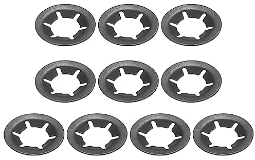QUARKZMAN 10mm x 20mm Rondelle-étoile Rondelle de Blocage autobloquante x 10PCS Interne Dent Étoile Serrage pour Machines et Equipement