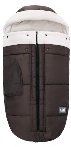 Fußsack für Kinderwagen Buggy, Fußsack für Kinderwagen Buggy mit verstellbaren seitlichen Reißverschlüssen und Einstellbarer Zugkordel, Waschbar und Rutschfest Fußsäcke für alle Kinderwagen geeignet