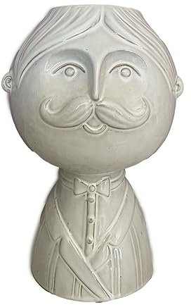 Edg - Dekorative Vase aus Keramik Büste Mann