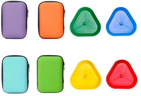 Spielkarten Box, Karten Tragen Tasche, Karten Organizer, Kartenhalter Kinder, Spielkartenhalter, Sammelkarten-Tragetasche, Spielkarten Aufbewahrungskoffer, Zufällige Farbe (4*Kartenhalter+4* Box)