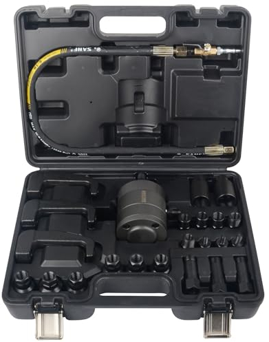 24pcs Professional Pneumatic Diesel Injector Puller Air Vibration Injector Removal Tool Kit Set