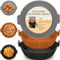 3 Pcs Silicone Air Fryer Liner 7.9 Air Fryer Liners Reusable Silicone Pot, Food Grade Air Fryer Silicone Baking Tray Greaseproof Airfryer Basket Rack Accessories, Compatible with Ninja, Tower, COSORI