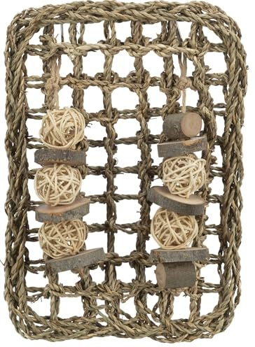 TRIXIE Knaagdier Mat Met Speeltjes Zeegras 18X30 cm