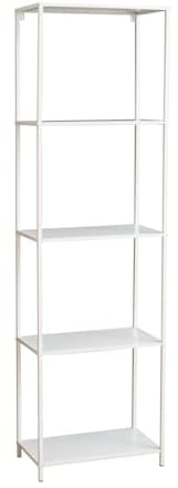 SVITA CARPO Regal Bücherregal Design Industrial Style Schmal Metall Weiß
