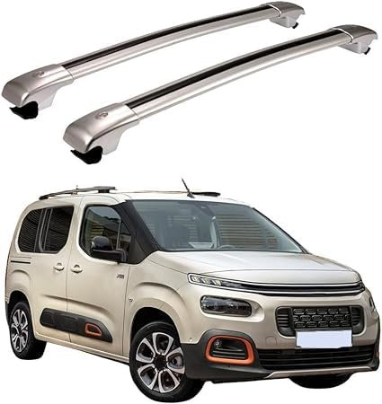 DPBXQ 2 Stück Aluminium Dachträger für Citroen Berlingo K9 2018-2019,DACHTRÄGER AUS Aluminium Fahrradträger Dachboxen Dachgepäckablage,2